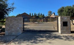 Cantilever gate at california home