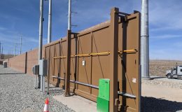 Cantilever gate in New Mexico by TriWest Fence